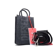 Diesel PVC 2Way Shoulder Bag Black Purse Timeless Vintage Authentic