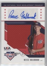 2019 Panini USA Baseball Stars & Stripes Jerseys 161/199 Reece Holbrook Auto 4z8