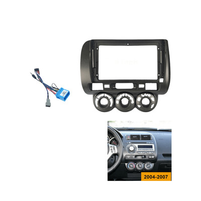 Car Stereo Radio Fascia Panel Trim 9 inch Frame LHD For HONDA FIT Jazz 2004-2007