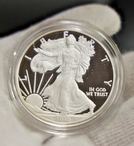 2010 W US Proof Silver Eagle $1