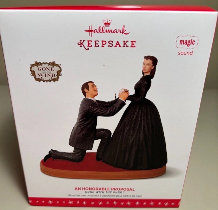 Hallmark 2016 AN HONORABLE PROPOSAL GONE WITH THE WIND Magic Ornament ...