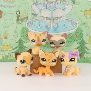 LPS Toy Shorthair Cat Bobblehead Rare Figure for Kid Collectible Birthday Gift