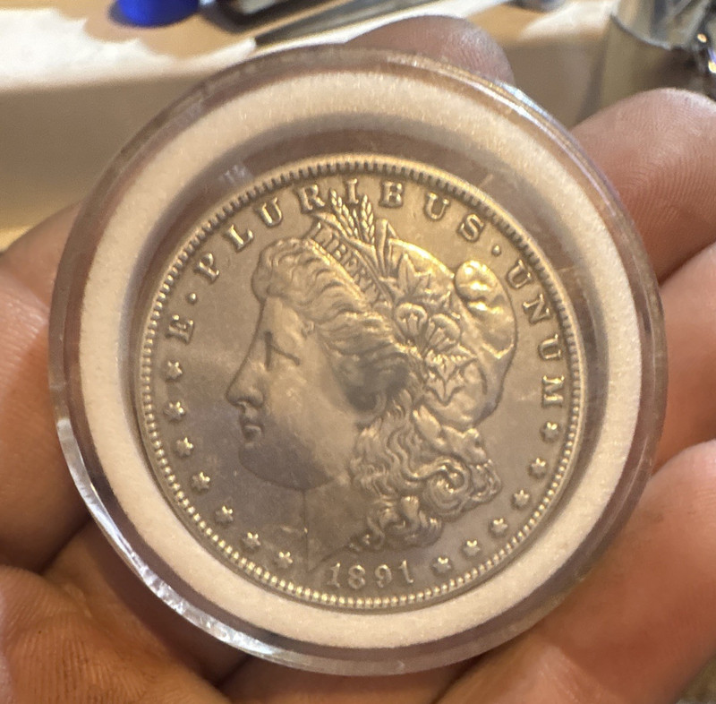 1891 Morgan Silver Dollar $1 Philadelphia Mint Business Strike Silver Coin