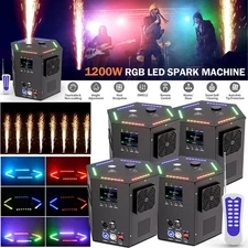 1200W RGB LED Cold Spark Machine Stage Effect DMX Firework Machine Event Wedding