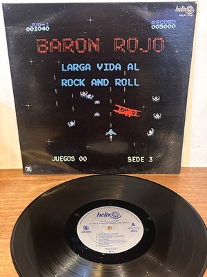 BARON ROJO Larga Vida Al Rock And Roll EX/EX 1982 MEXICO 12'' LP Heavy Metal