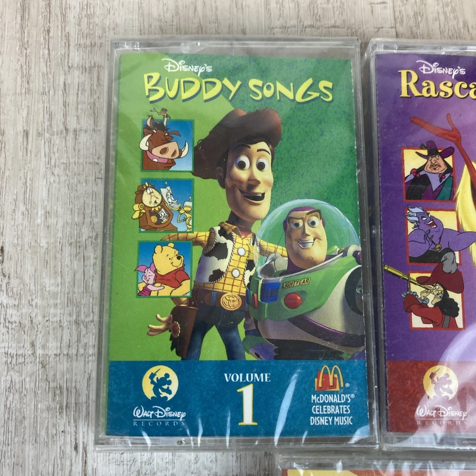 McDonalds 1996 Disneys Music Cassette Tapes Vol 1 Buddy Vol 2 Rascal Vol 3 Hero - Image 4 of 4