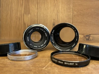 *2 Lens Set : Near Mint ++* Canon FL 50mm F/1.8 Standard & 135mm F/2.5 Telephoto - Image 1 of 4