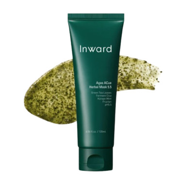 Inward Agas Green Tea Wash-Off Mask 120ml | Acne Care Calming Pore K-Beauty