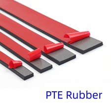Black Self Adhesive Rubber Seal Strip Gasket Solid Width 10-100mm Thick 2-20mm