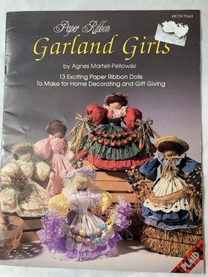 Paper Ribbon Garland Girls- 13 Exciting Ribbon Dolls To Make With Pattern Instru