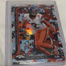 2025 Topps Chrome - Pat Surtain II Camo Refractor No. 93 SSP Denver Broncos