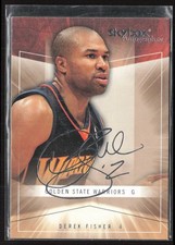 2004-05 SkyBox Autographics #2 Derek Fisher Golden State Warriors (C1)