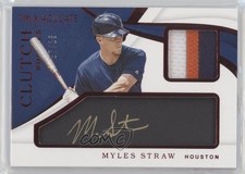 2019 Panini Immaculate Clutch Rookies Red 7/15 Myles Straw #CR-MS Auto 00hy