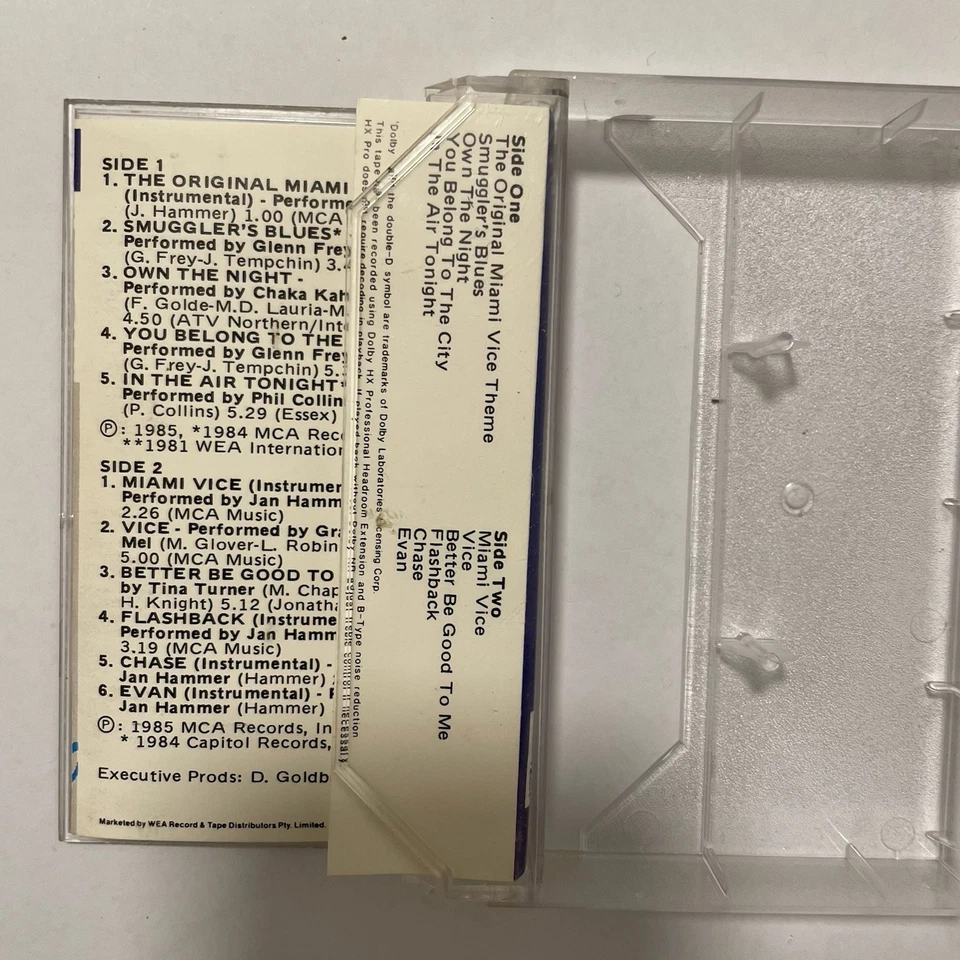 Tape Cassette Music from Television Series Miami Vice 1985 - Image 4 of 4