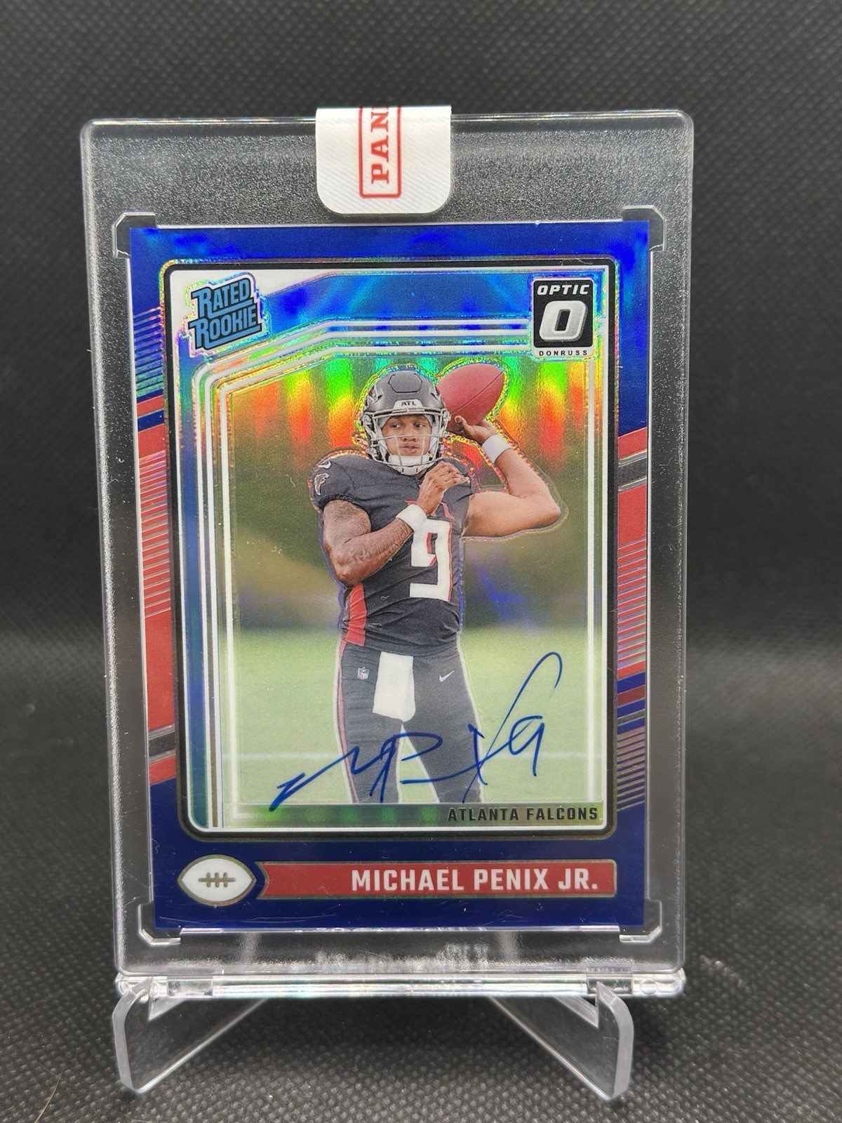 2024 Panini Donruss Optic Michael Penix Jr Rated Rookie Blue Auto /99 #279