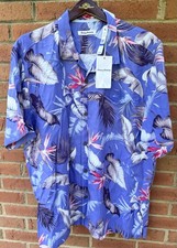 135 TOMMY BAHAMA MENS 'BIRDS EYE VIEW HAWAIIAN ALOHA SILK CAMP SHIRT XL NWT