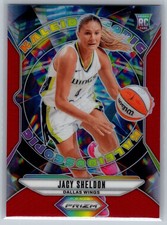 2024 Prizm WNBA Jacy Sheldon Rookie Kaleidoscopic Red /99 #3 Dallas Wings