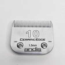 Andis CeramicEdge Clipper Blade Size 10 1.5mm Made in USA Professional Grooming