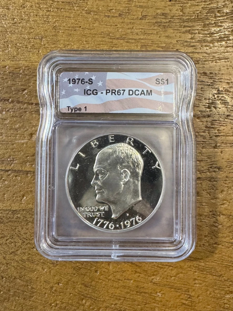 u*6様 アメリカ 銀貨 プルーフ 1976-S アイゼンハワーダラー PR 6 u*6