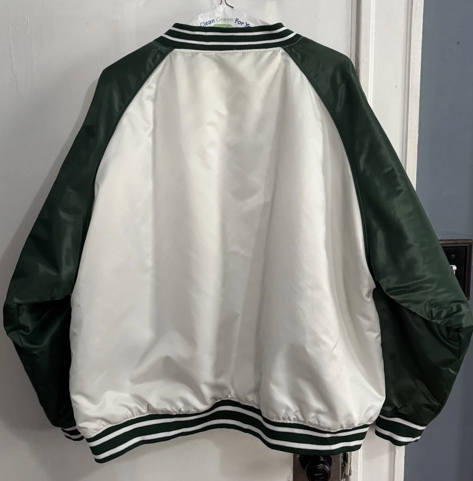 CHAQUETA UNIVERSITARIA REVERSIBLE DE COLECCIÓN AÑOS 90 Michigan State Spartans talla XXL -LEER Foto 3 de 4