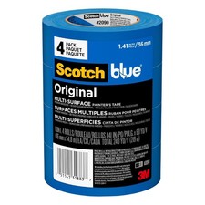 3M ScotchBlue 1.41 In. x 60 Yds. Original Multi-Surface Painter's Tape 4 Rolls 