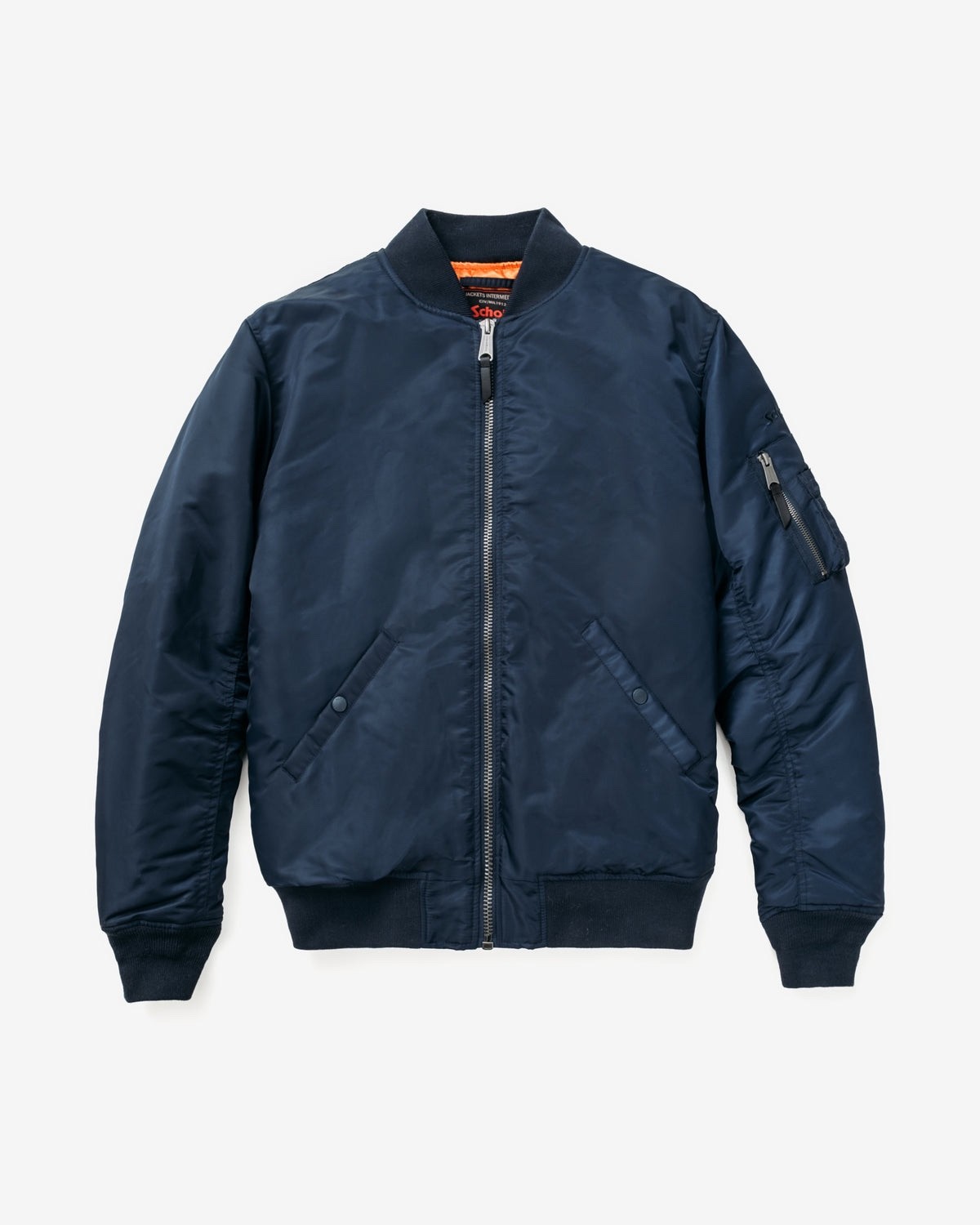 Schott NYC MA-1 Flight Bomber Jacket Men's M Blue Military