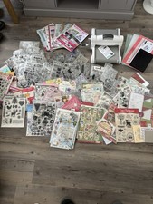 Huge Job Lot Of Craft Card Making Equipment, Paper, Stencils, Stickers. New/used