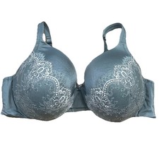 Lane Bryant Cacique Lightly Lined Full Coverage Underwire Bra Sz 46DD Blue