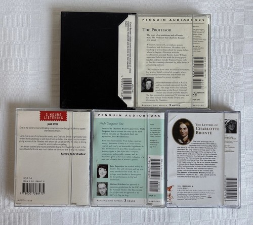 5 x Brontë Bundle - Audiobook Cassettes Charlotte & Emily + Wide Sargasso Sea - Picture 2 of 4