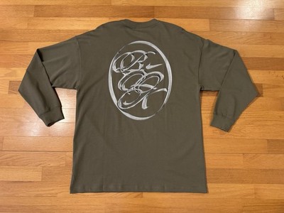 New S Nike Book 1 Devin Booker Basketball Long Sleeve Shirt Olive HJ3344-222 Men