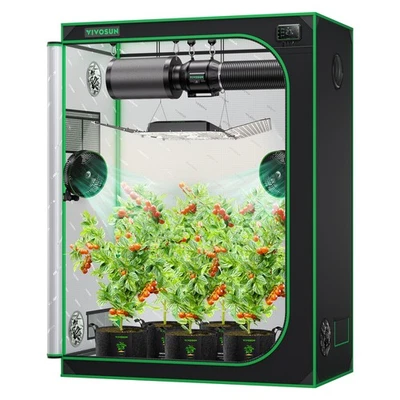 Tienda de cultivo VIVOSUN S538 150x80x200 cm Growbox invernadero tienda de cultivo armario de cultivo