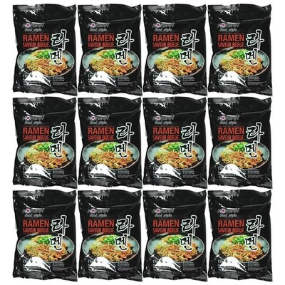SALE,MHD12.05.2026! Ramen Noodles Bratnudeln Ramen Nudeln Rindgeschmack 12x170g