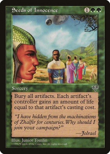 Seeds of Innocence NM/M Mirage Green Sorcery Mtg Magic English Regular