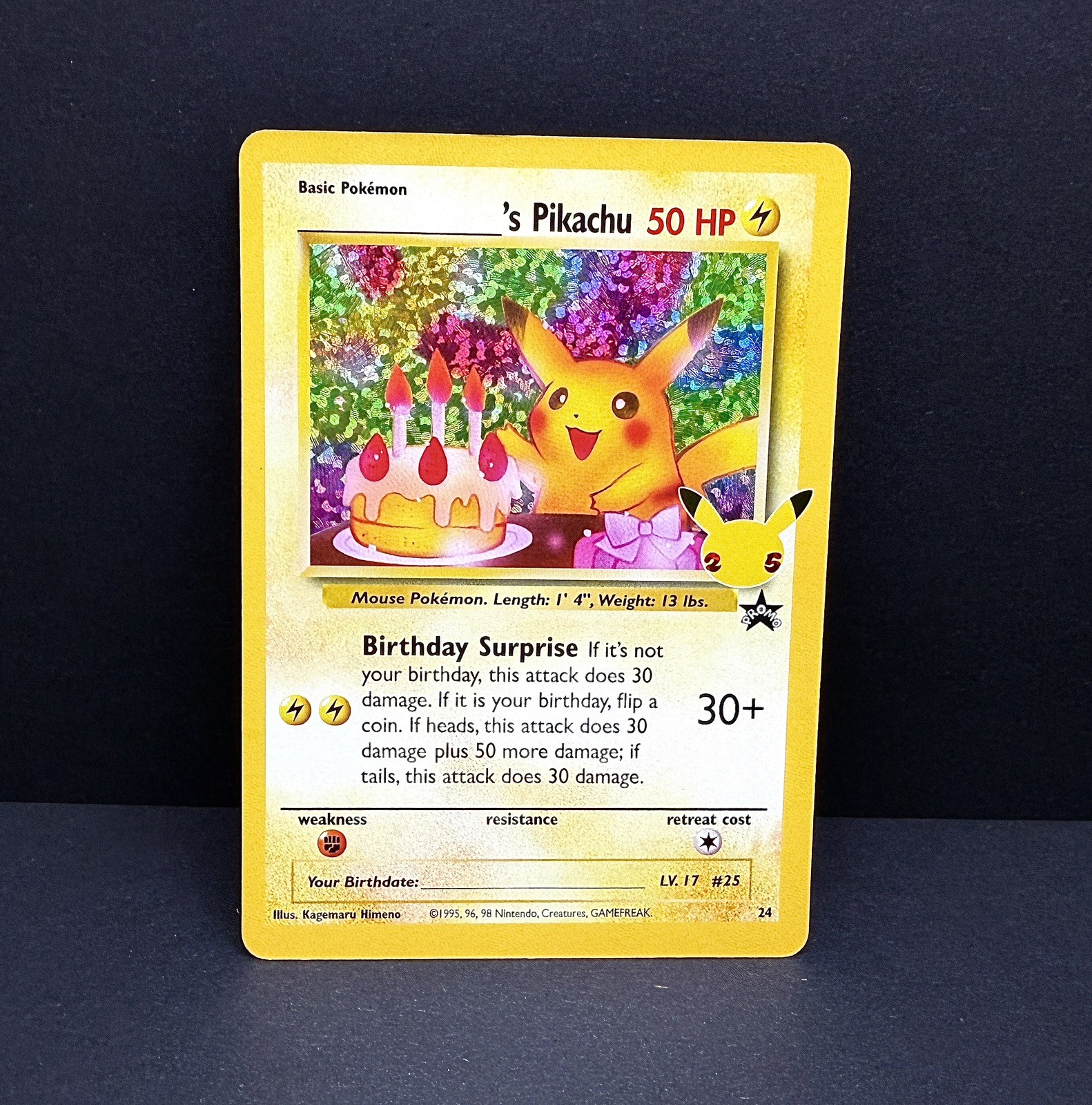Surprise Pikachu #24 Pokemon Celebrations 2021 view 1