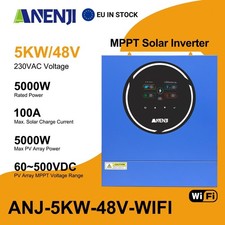 5KW 48V Solare Inverter Ibrido MPPT 100A PV 60V-500V WIFI Integrato Dual Output