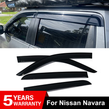 Wind Deflectors For Nissan Navara NP300 MK4 2015-Onwards 4 Door Truck 4pc Tinted