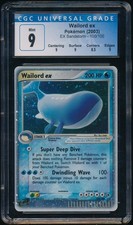 WAILORD EX CGC 9 100/100 e series 2003 Sandstorm Holo English Pokemon on eBay
