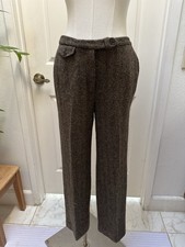 Lauren Ralph Lauren Women  s Wool Herringbone Tweed Pants Size 4