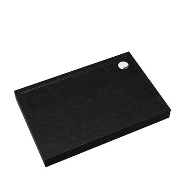 AQUABAD Duschwanne / Duschtasse Ultima mit LeakProtect Technologie Black Stone