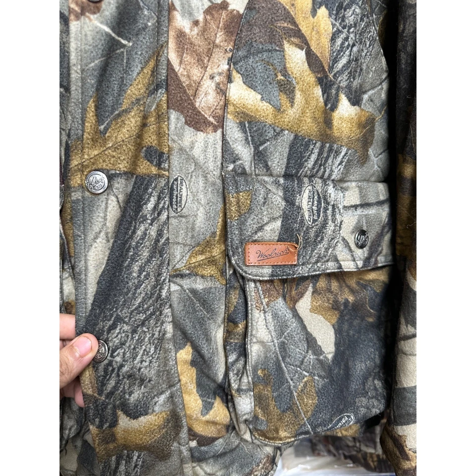 Woolrich Camo Hooded Jacket Realtree Camouflage Outdoor Hunting Mens XL - Image 2 of 4