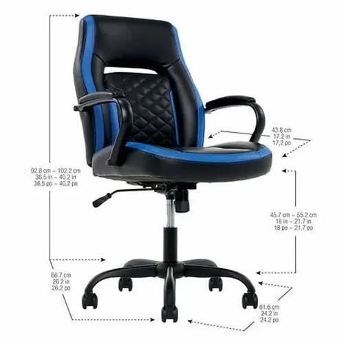 True Innovations Task Chair - Black & Blue - Picture 2 of 2