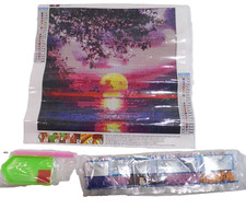 Craft DIAMOND ART KIT FULL DRILL Sunset 30X30 CM DIY STYLE JNM1207
