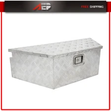 Aluminum Trailer Tongue Tool Box 39"X16.5"X12" Pickup Truck Bed Storage Toolbox