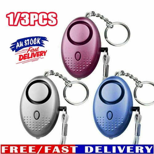140dB Personal Alarm Keychain Rape Attack Panic Safety Torch Keyring Security AU - Picture 2 of 18