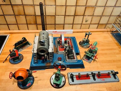 Dampfmaschine / steam engine D20 - schönes Blechspielzeug made in W Germany