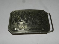 ALICE IN WONDERLAND THE MAD TEA PARTY BELT BUCKLE VINTAGE RARE BERGAMOT 1974