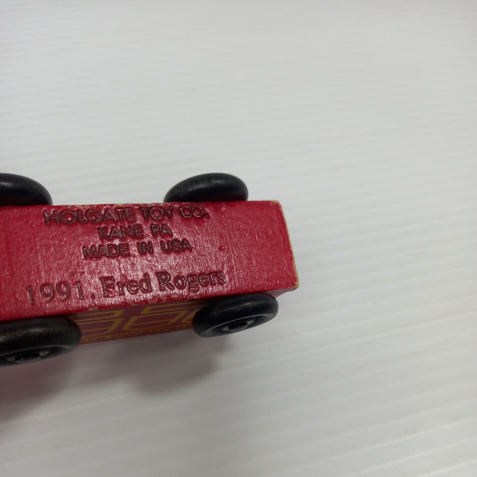 Holgate Toy Co Kane PA Strasburg Rail Road Red Wooden Carriage 1991