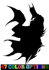 Vinyl Decal Truck Car Sticker Laptop - DC Comics Batman Dark Knight Cape