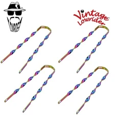 (4) F&R Original Lowrider 20" Bicycle Replacement Flat Twist Neon Fender Brace