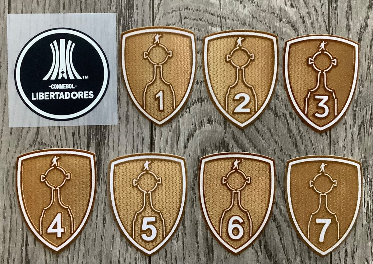 Patch Copa Libertadores Vainqueur 4 – Adesivo Termico Per Maglia Estudiantes, Edizione 2017-19